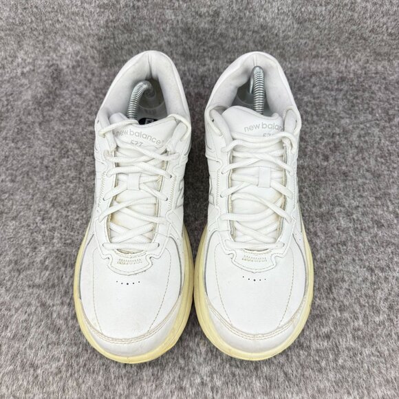 ✅ Womens 11-2A New Balance 577 White Walking Shoes Made USA Leather Upper DSL-2 - Picture 6 of 13
